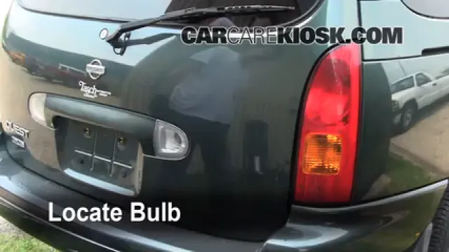 1999 Nissan Quest GXE 3.3L V6 Luces Luz de reversa (reemplazar foco)